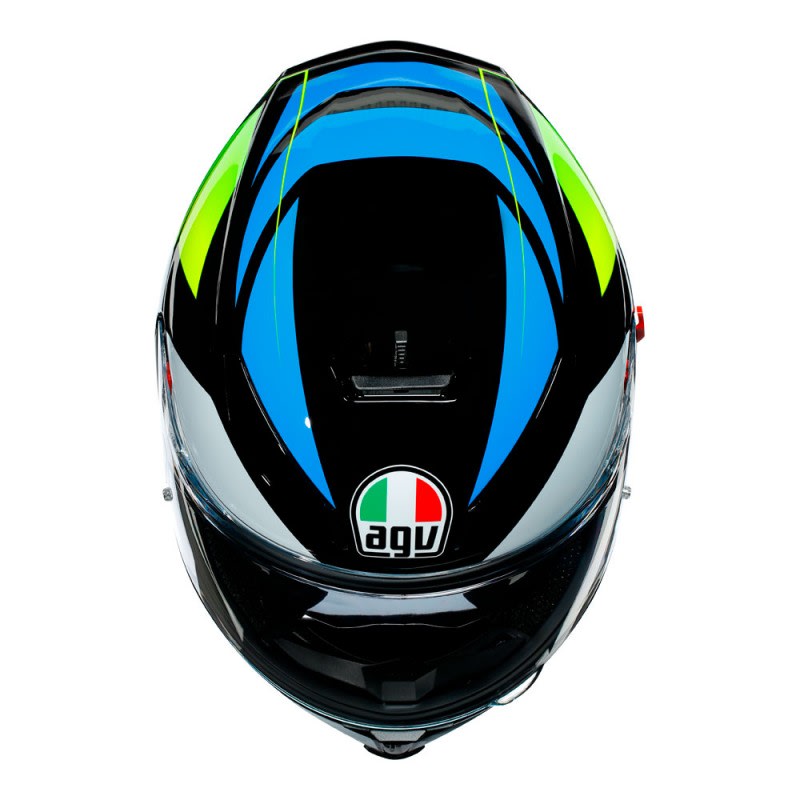 AGV K5 S Helmet Core Black/Cyan/Yellow Fluro