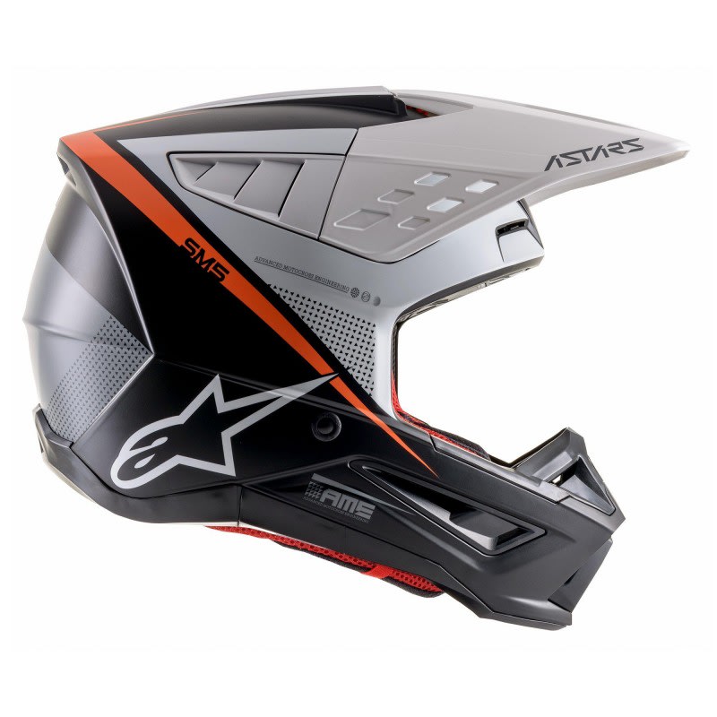 Alpinestars Supertech M5 Helmet Rayon Black/White/Orange
