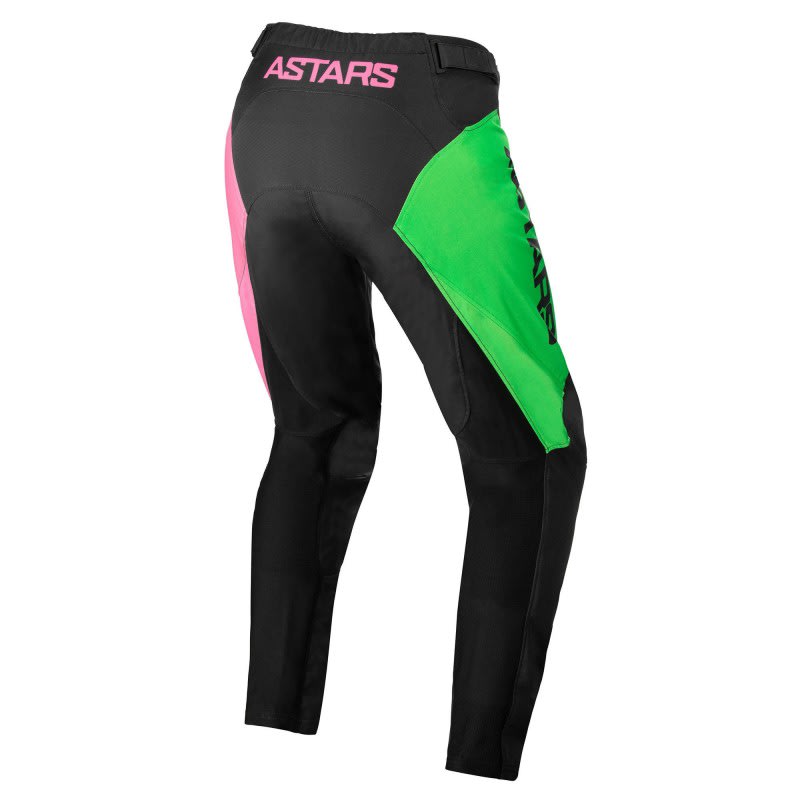 Alpinestars 22 Racer Compass Pants Youth Black/Green/Fluro Pink