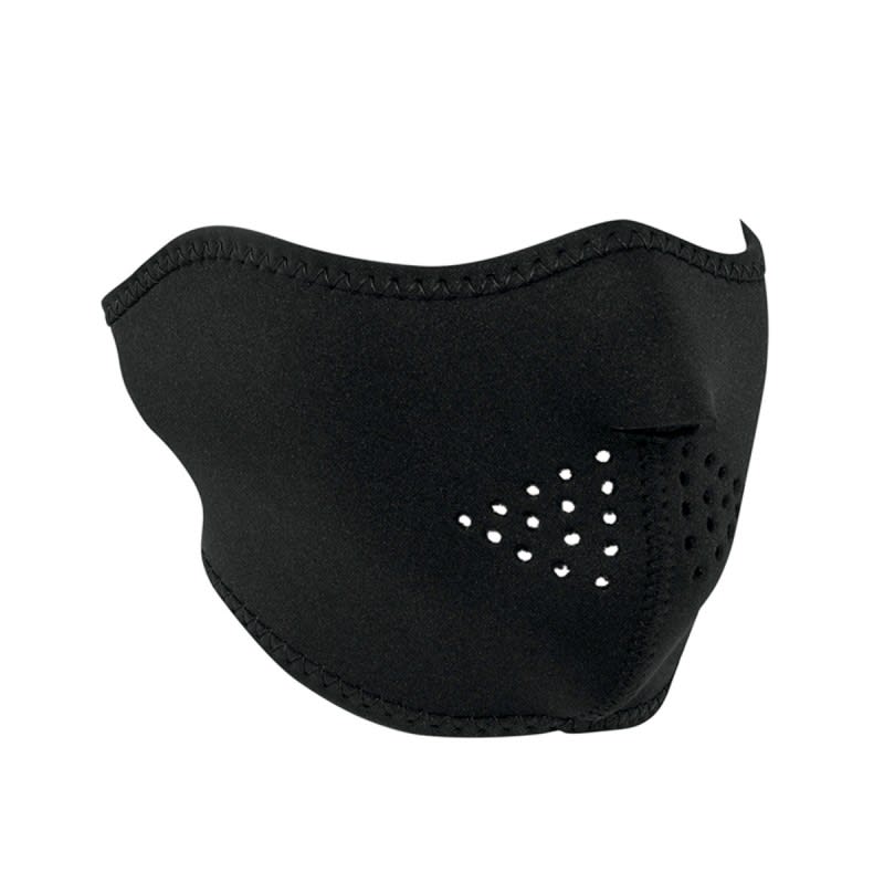 ZANheadgear Neoprene Half-Face Face Mask Black