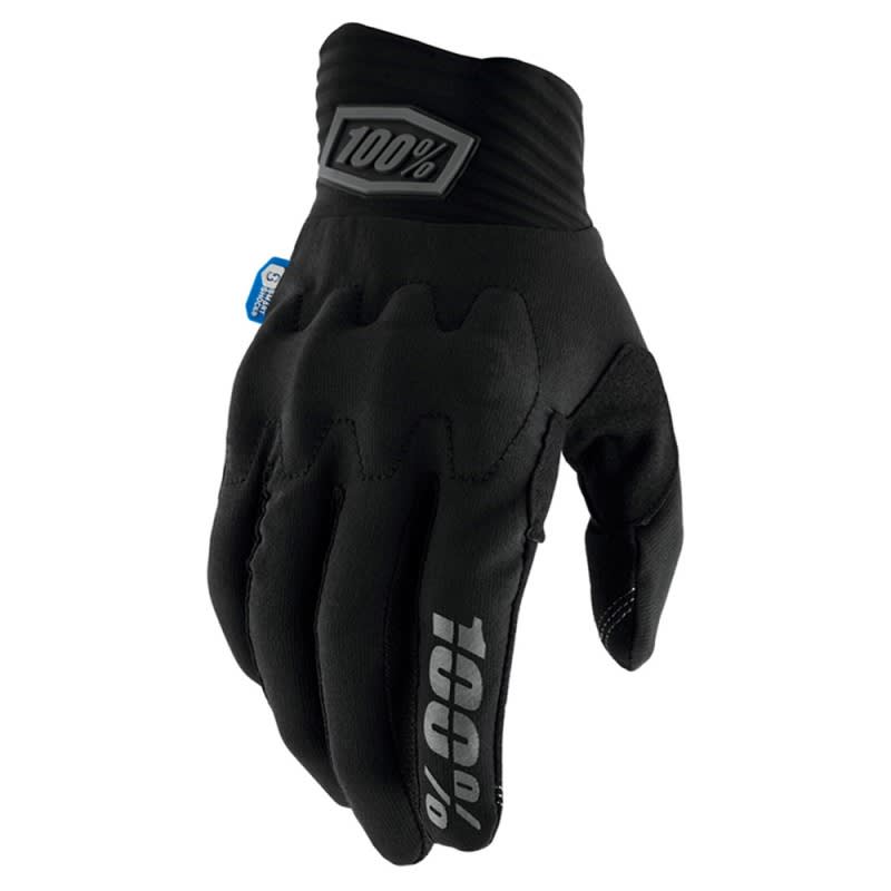 100% Cognito Smart Shock Gloves Black