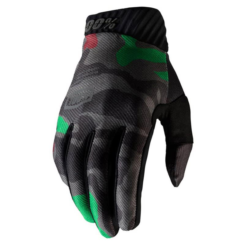 100% Ridefit Gloves Black Camo
