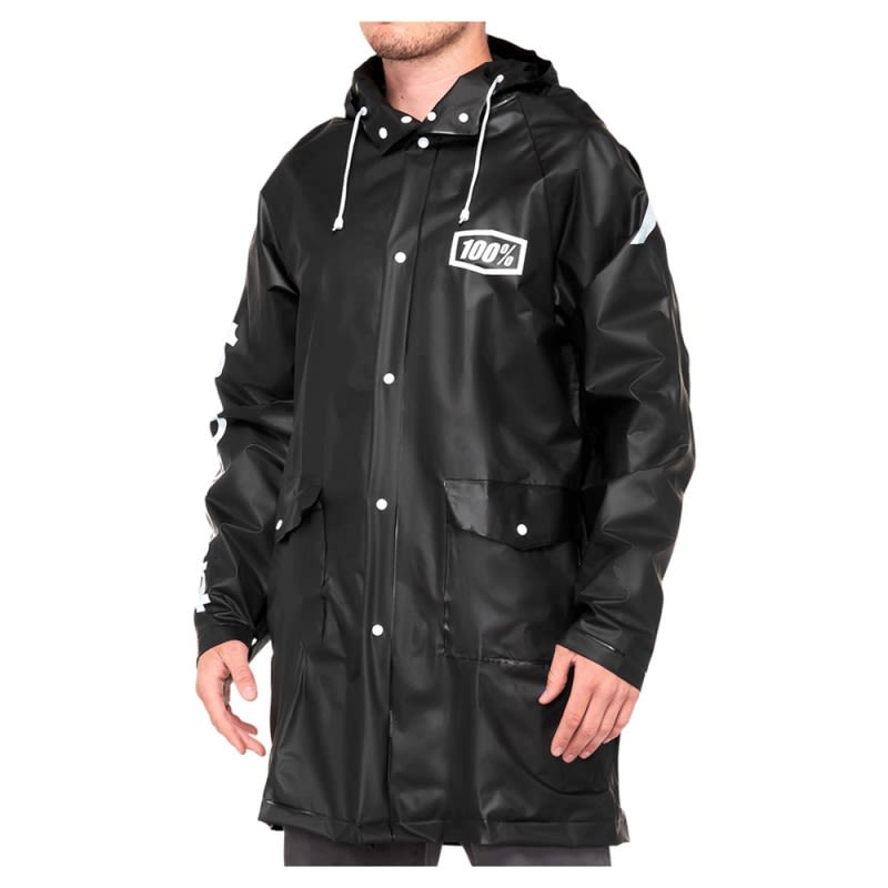 100% Torrent Rain Coat Black