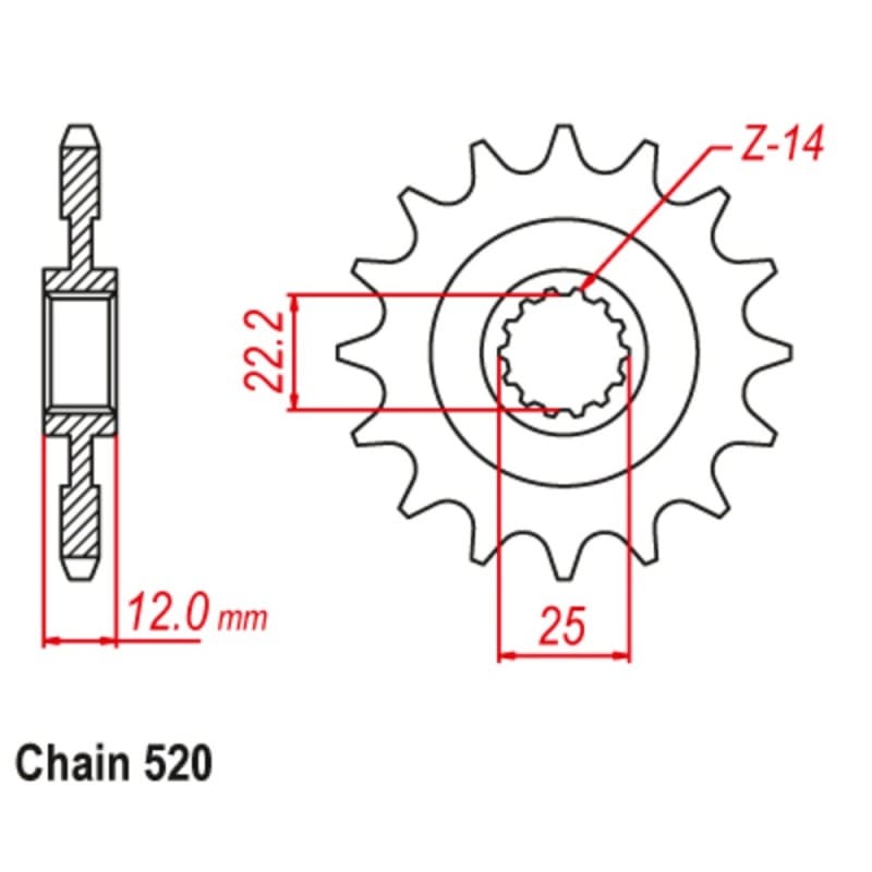 Supersprox Stealth Front Sprocket 10S-GG1-13 (520)