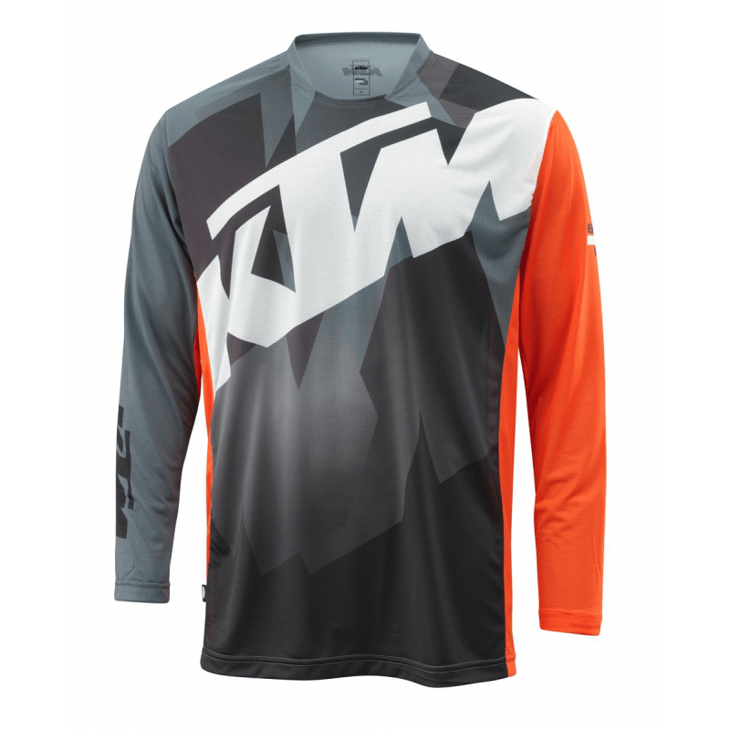 KTM Pounce Shirt Mens Grey/Orange