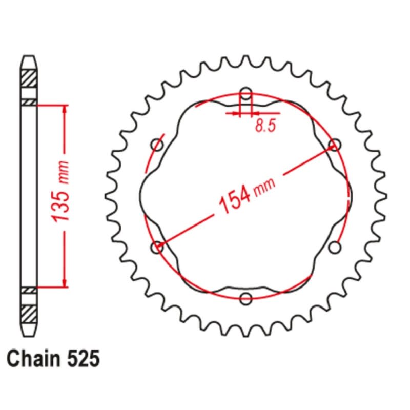 Supersprox Stealth Rear Sprocket 11S-737/5-xx (525)