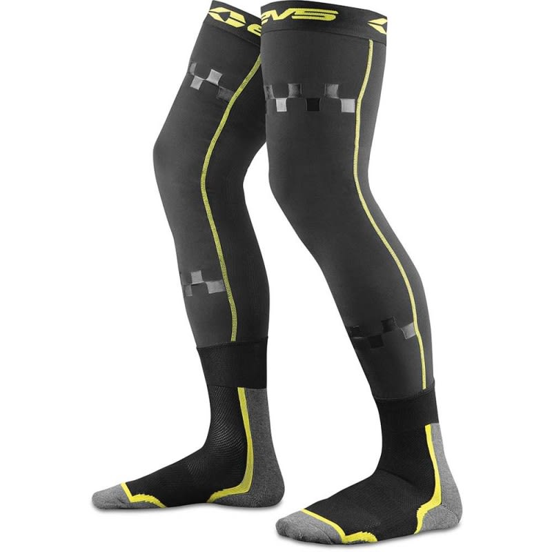 EVS Tug Fusion Compression Sock Black/Hi-Vis
