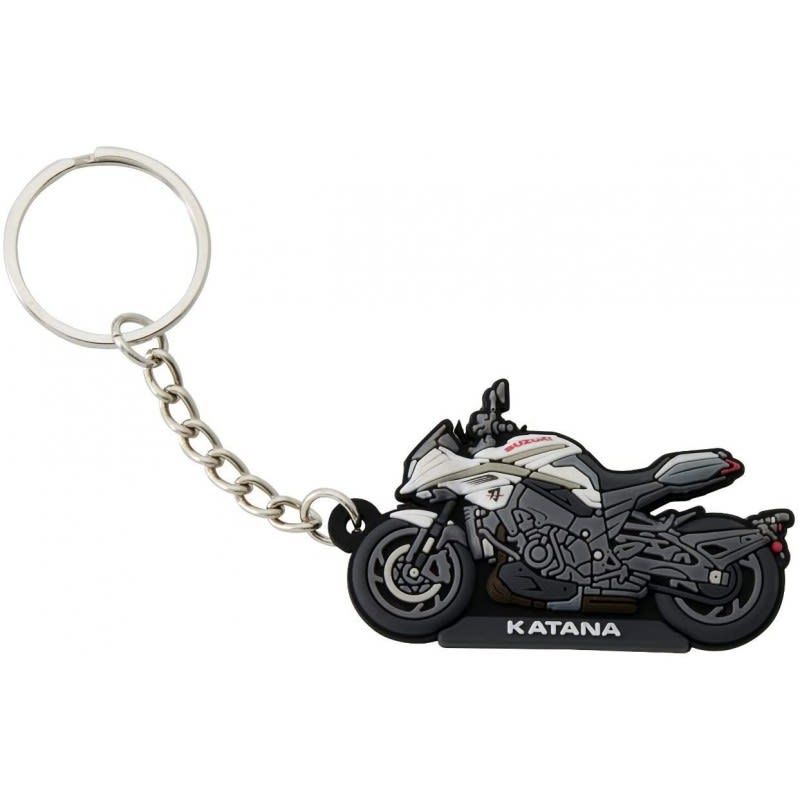 Suzuki Katana Rubber Key Ring Grey