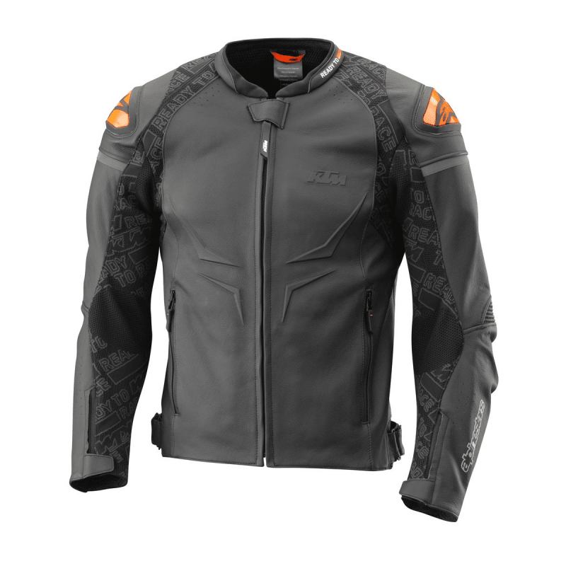 KTM Helical Leather Jacket Mens Black