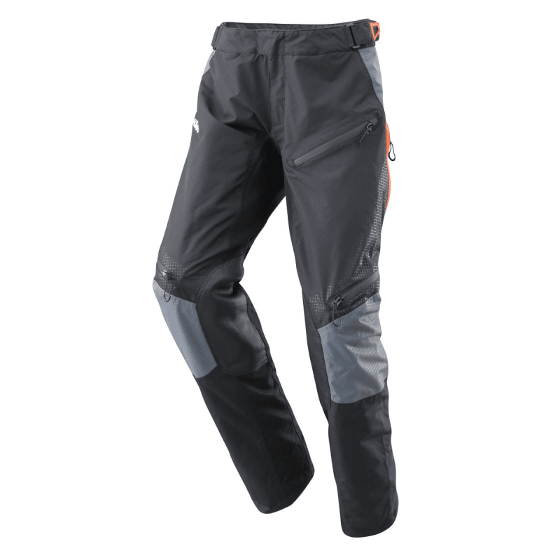 KTM Racetech Waterproof Pants Mens Black/Grey/Orange * Motorcycles R Us - Waterproof Ktm Motorcycle Pants Rating
