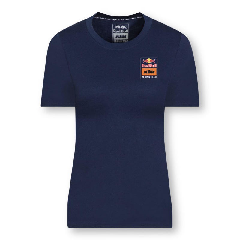 Red Bull KTM Backprint T-Shirt Womens Navy