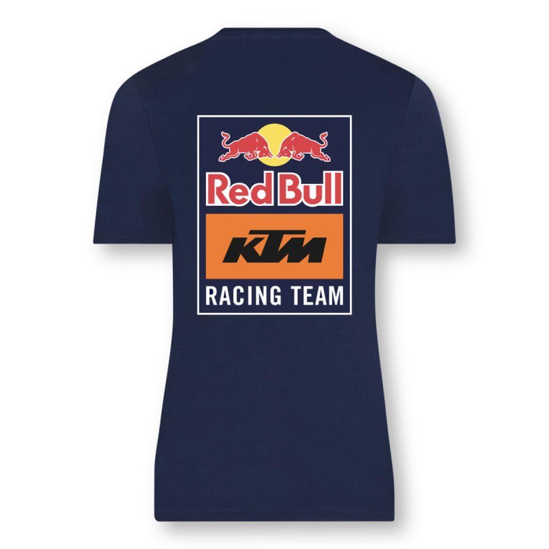 Red Bull KTM Backprint T-Shirt Womens Navy