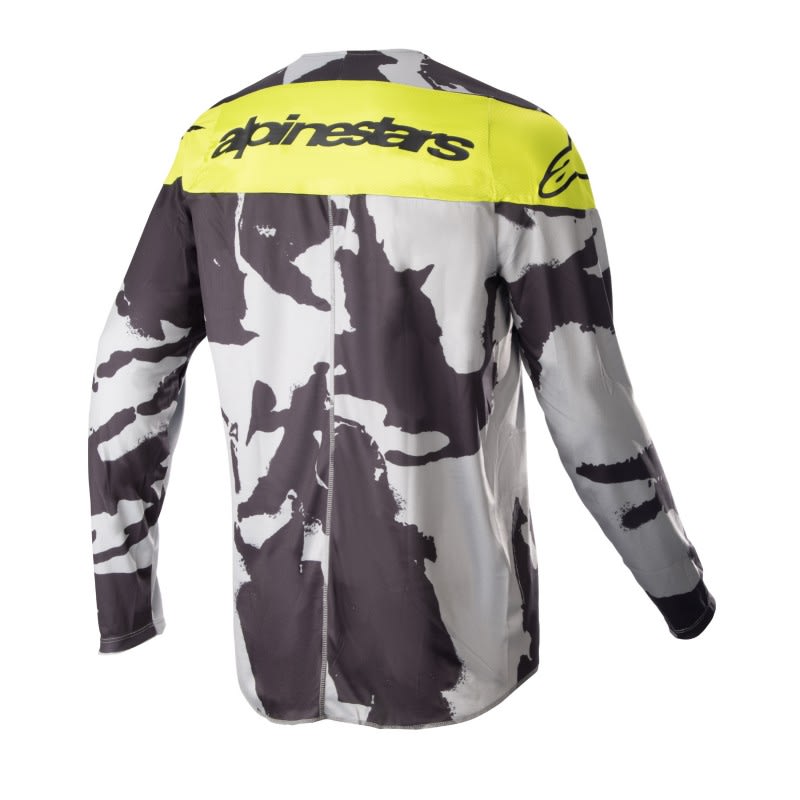 Alpinestars 23 Racer Tactical Jersey Youth Cast Grey Camo/Fluro Yellow