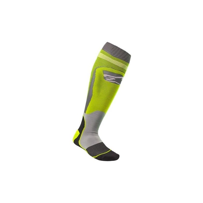 Alpinestars MX Plus 1 Socks Fluro Yellow/Cool Grey