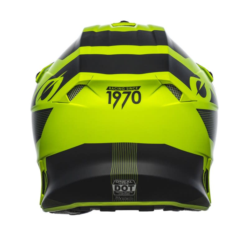 O'Neal 22 10SRS Compact Helmet Black/Neon Yellow