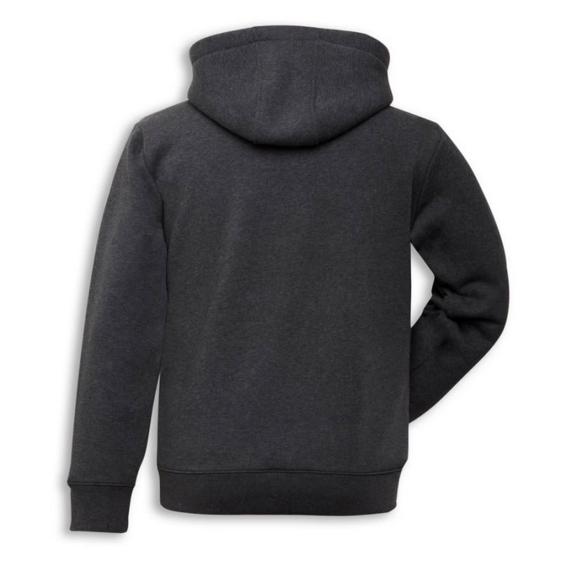 Ducati Logo Hoodie Mens Anthracite Grey