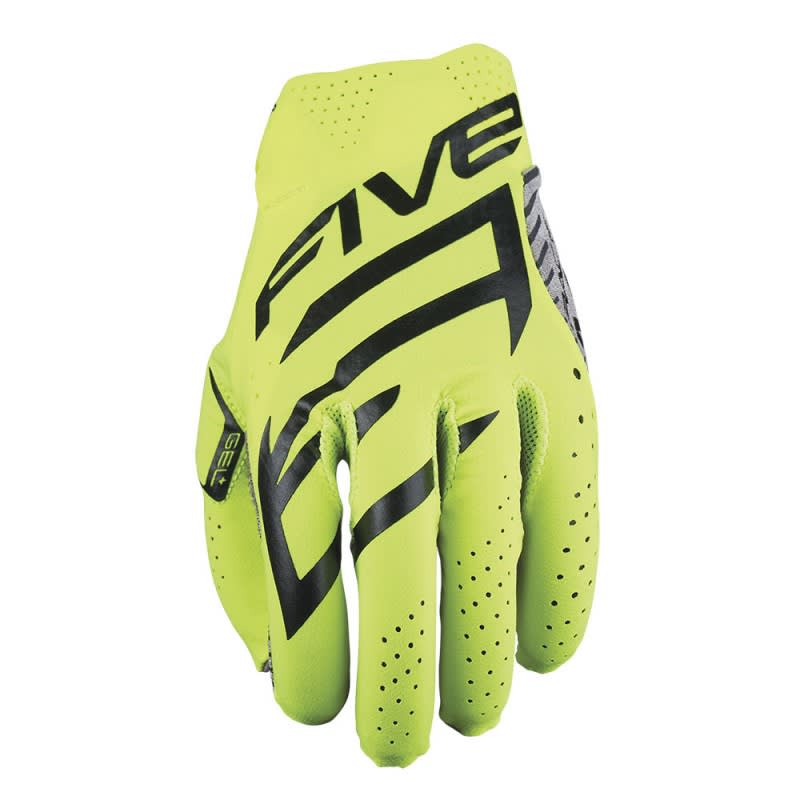 Five MXF Race Glove Fluro Yellow