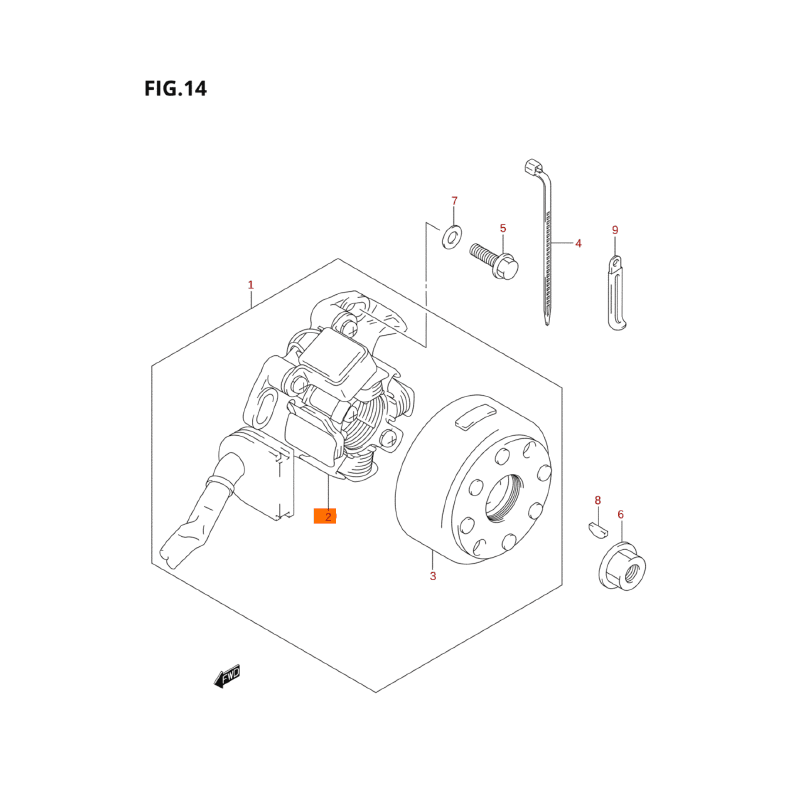 Suzuki Stator Assy