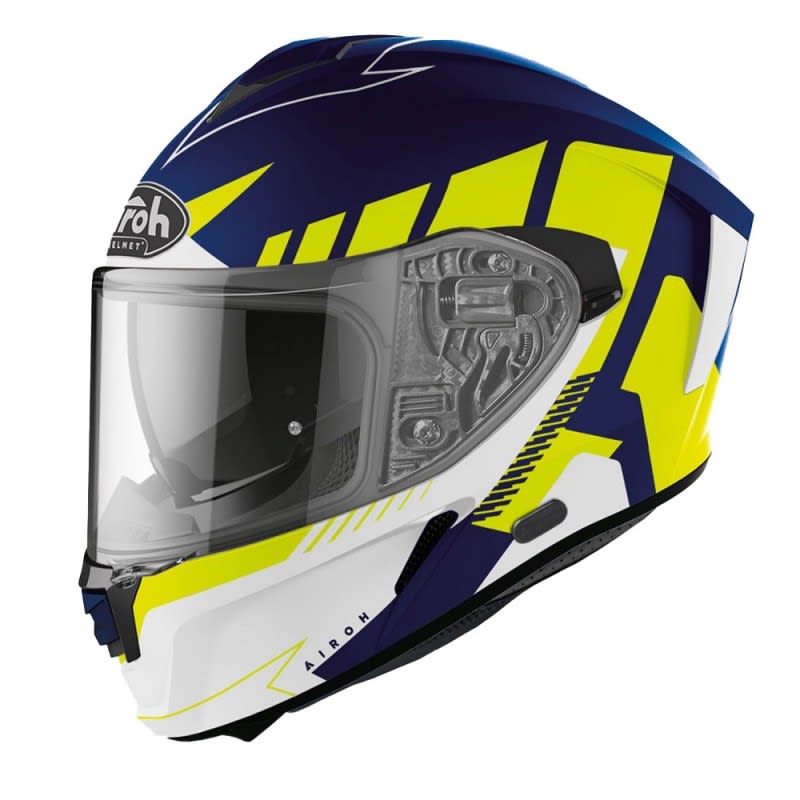 Airoh Spark Helmet Rise Blue/Yellow Matt