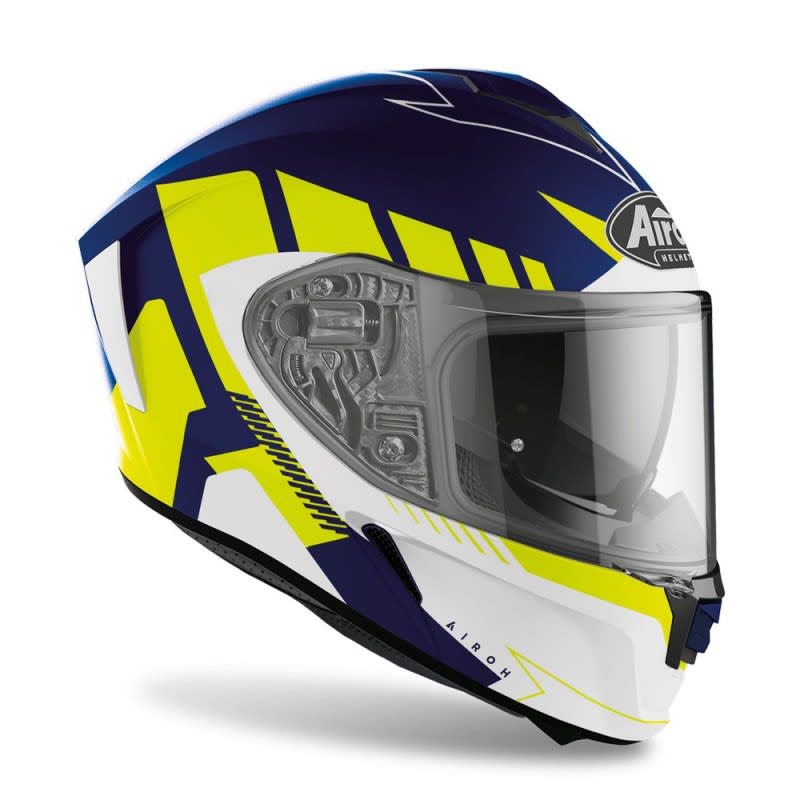 Airoh Spark Helmet Rise Blue/Yellow Matt