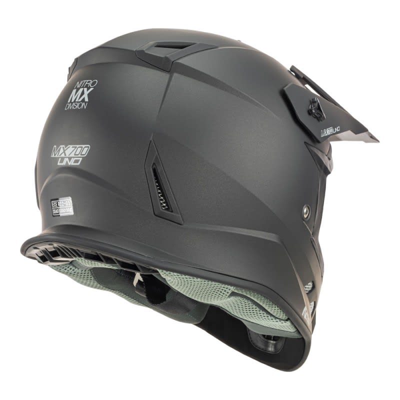 Nitro MX700 Helmet Satin Black