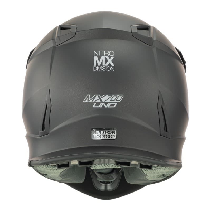 Nitro MX700 Helmet Satin Black