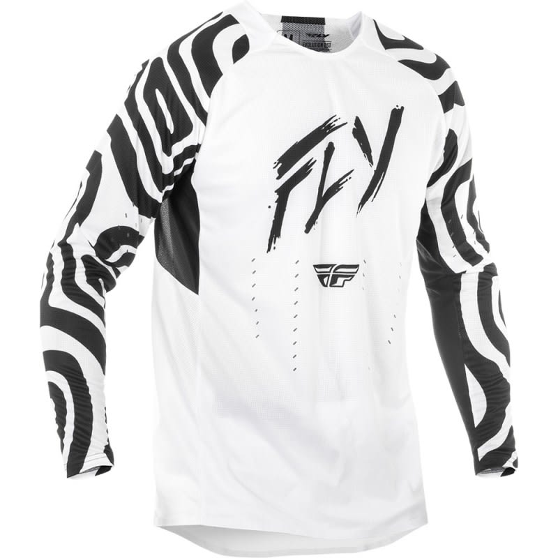 Fly Racing 2025 Evolution L.E. MX Jersey Abyss White/Black