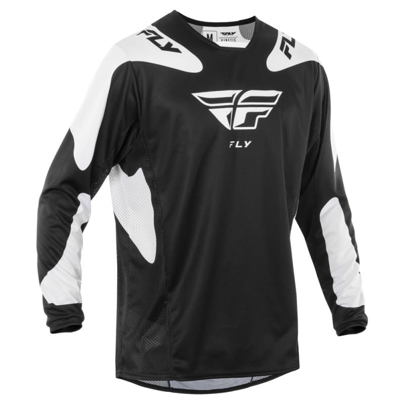 Fly Racing 2025 Kinetic MX Jersey Sym Black/White