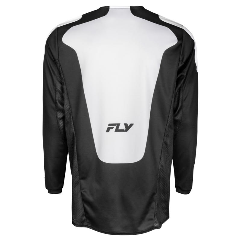 Fly Racing 2025 Kinetic MX Jersey Sym Black/White