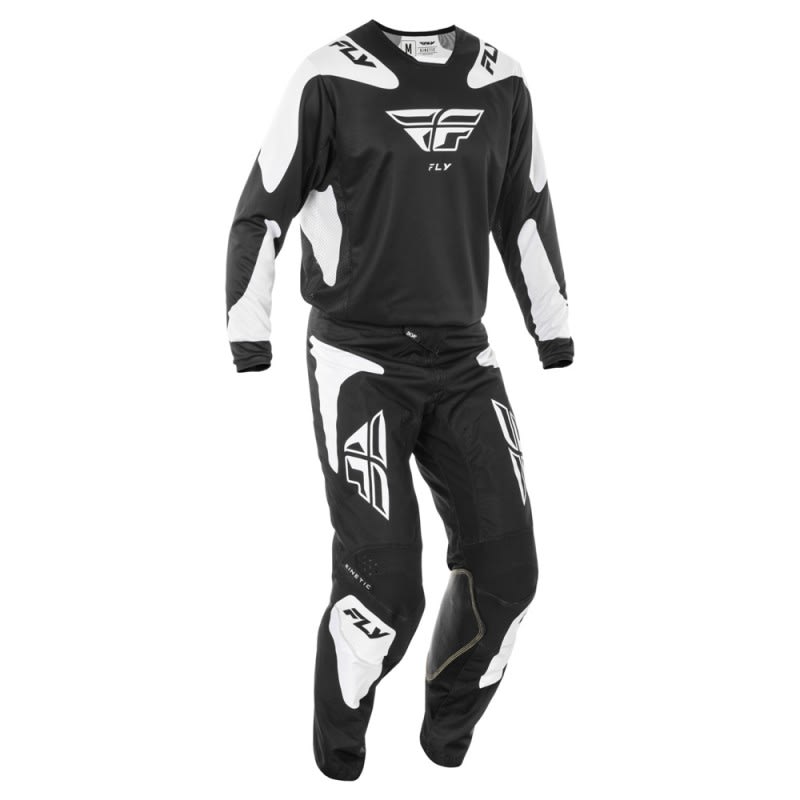 Fly Racing 2025 Kinetic MX Jersey Sym Black/White