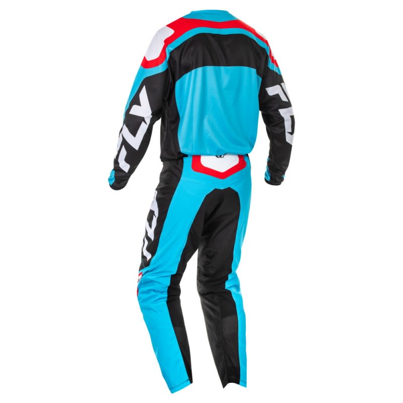 Fly Racing 2025 F-16 MX Jersey Cyan Blue/White