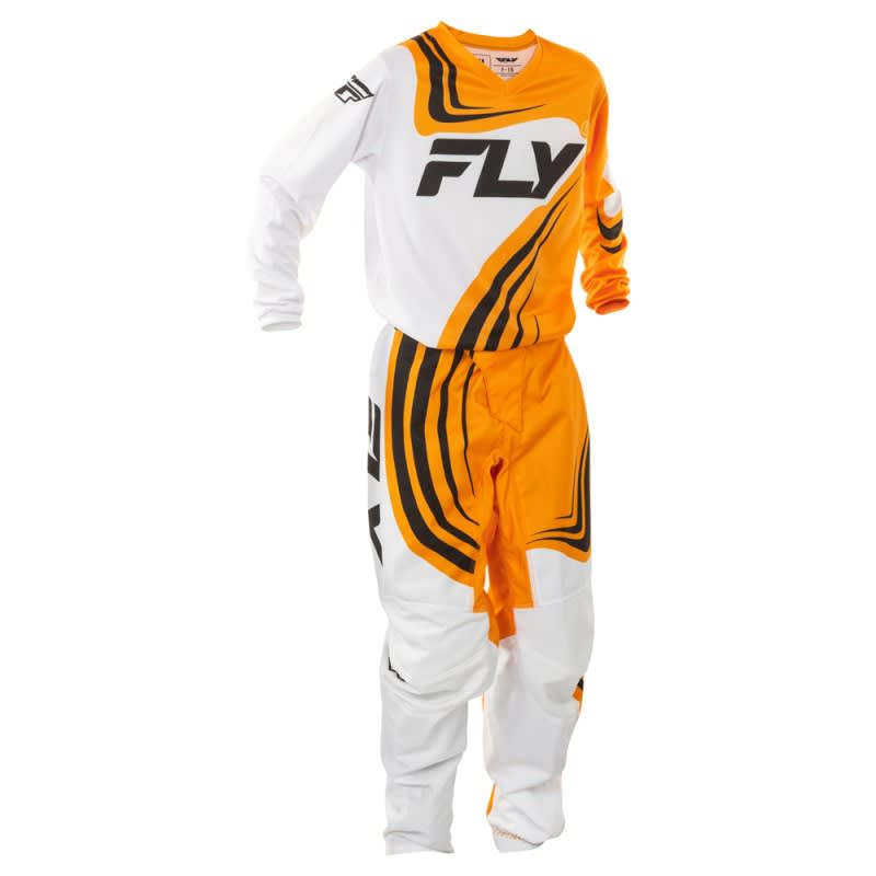 Fly Racing 2025 F-16 MX Pants Youth Grey/Orange