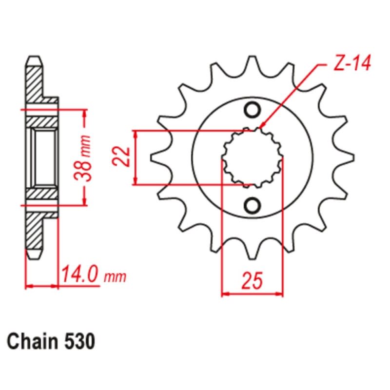 Supersprox Front Sprocket 10-497-15 (530)