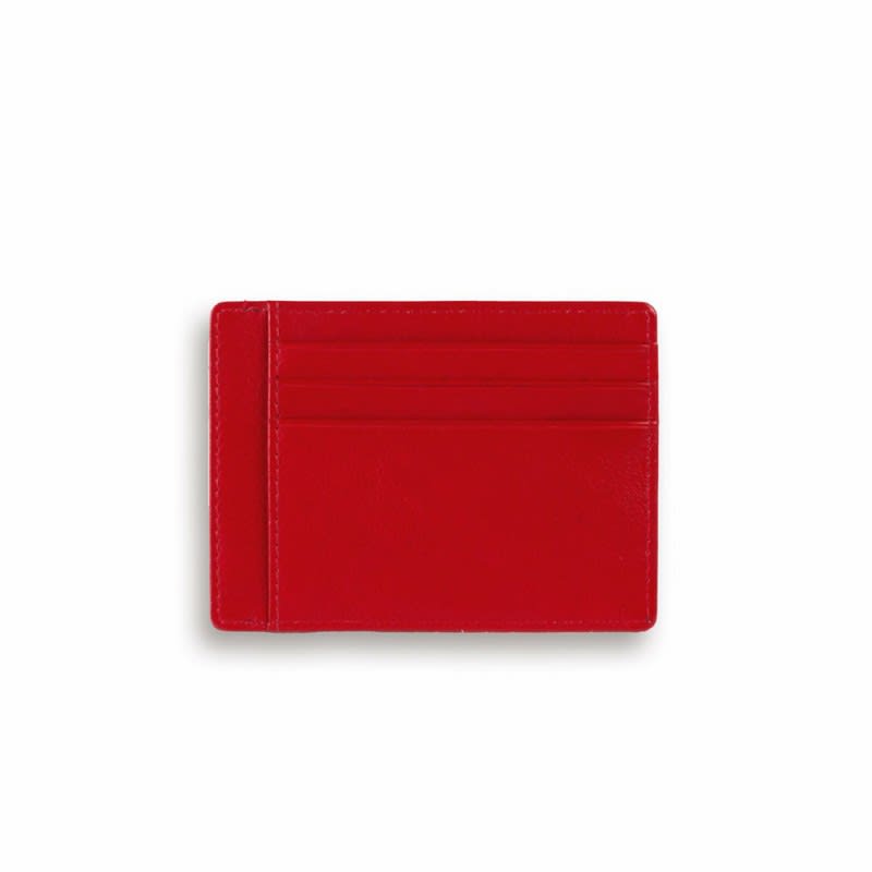 Ducati Firma Leather Card Holder Black/Red