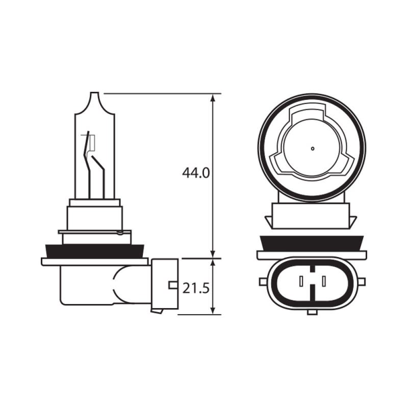 Bulb - Halogen - 12V 65W H9 PGJ19-5