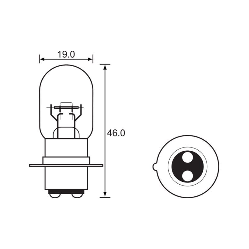 Bulb - Headlight -  12V 25/25W -PX15D A2746