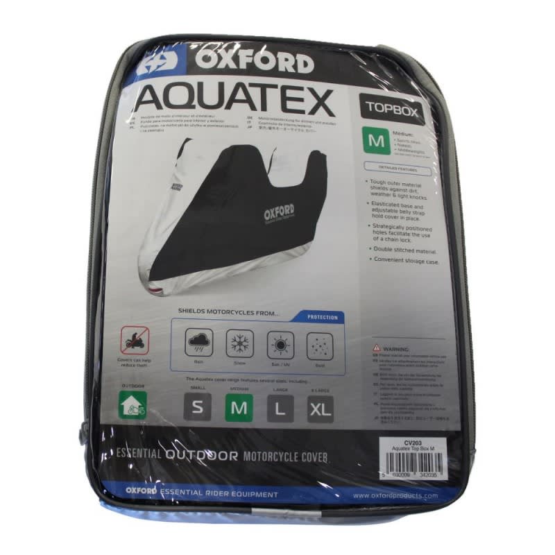 Oxford Aquatex Motorcycle Cover with Top Box