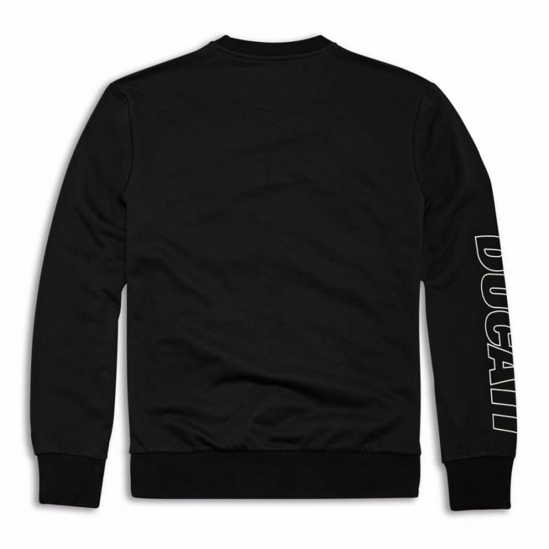 Ducatiana Round Neck Sweatshirt Black