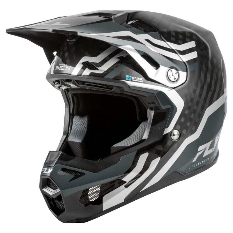Fly Formula S Carbon Helmet Byte Black/Grey/Silver