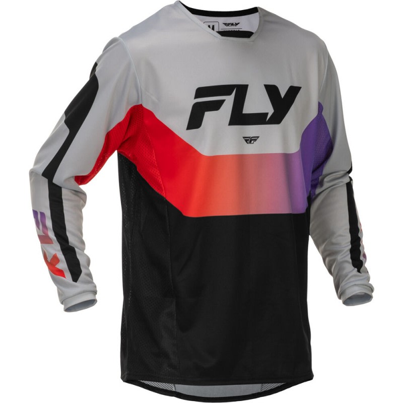 Fly Kinetic Jersey Grey/Red/Purple/Black