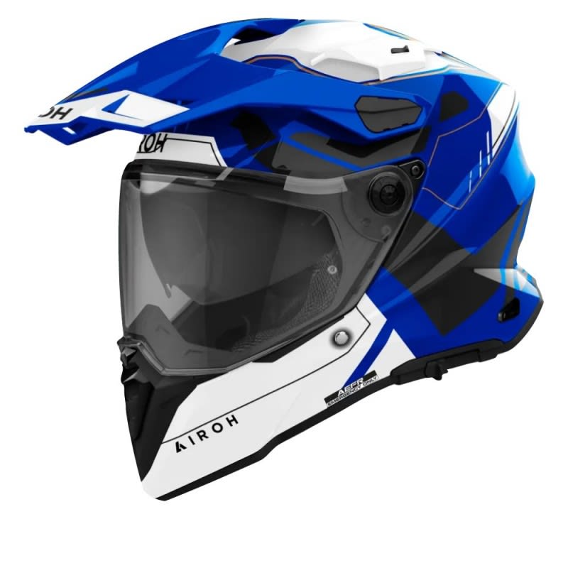 Airoh Commander 2 Helmet Reveal Blue Gloss