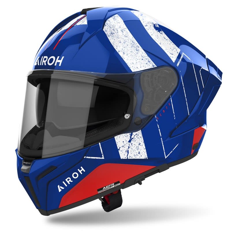 Airoh Matryx Helmet Scope Blue/Red Gloss