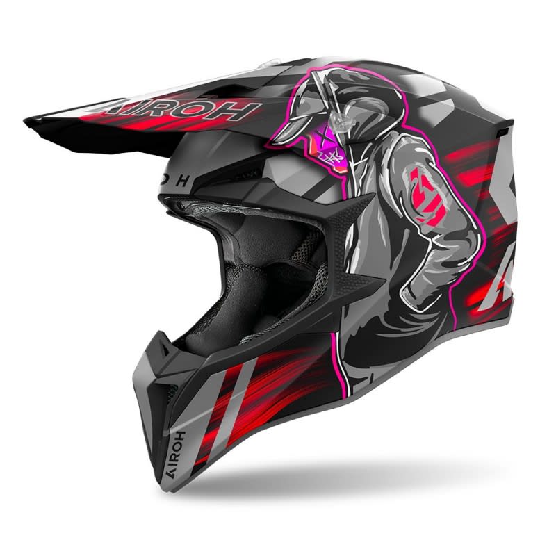 Airoh Wraaap Helmet Cyber Red Matt