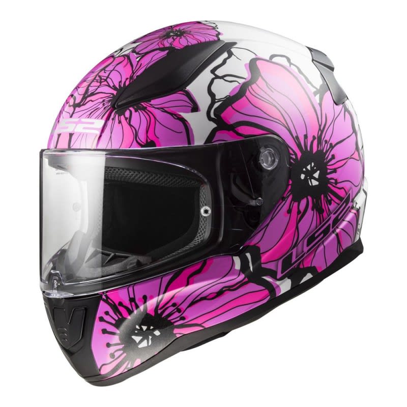 LS2 FF353 Rapid II Helmet Poppies Pink