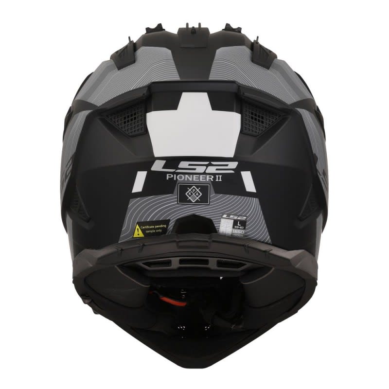 LS2 MX702 Pioneer II Helmet Hill Matte Black/White