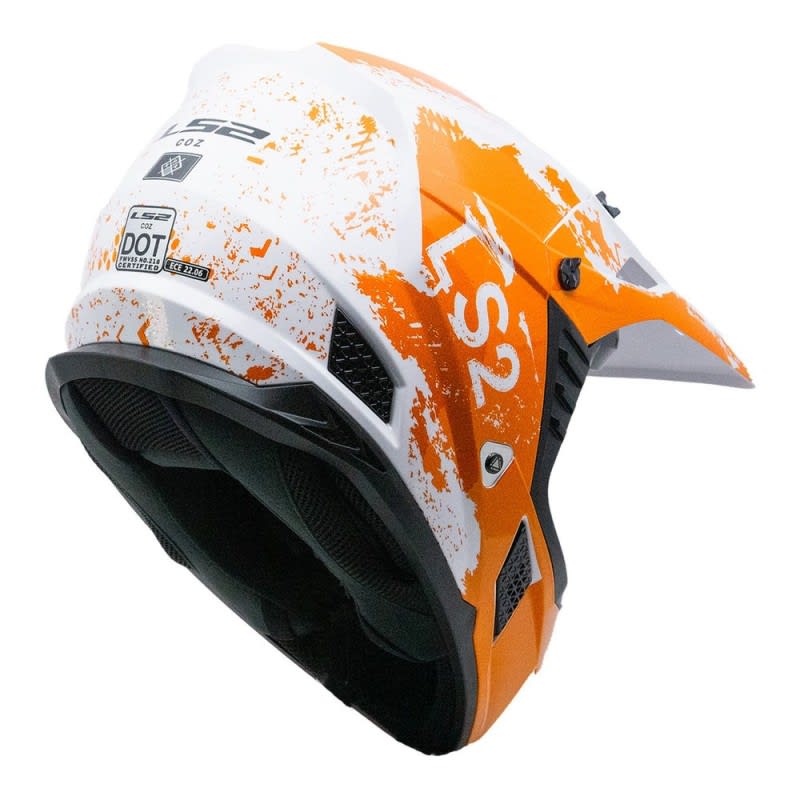 LS2 MX706 COZ Helmet Hyde Orange/White