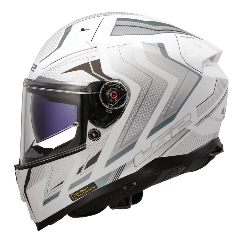 LS2 FF811 Vector II Helmet Alizer Matte White/Silver
