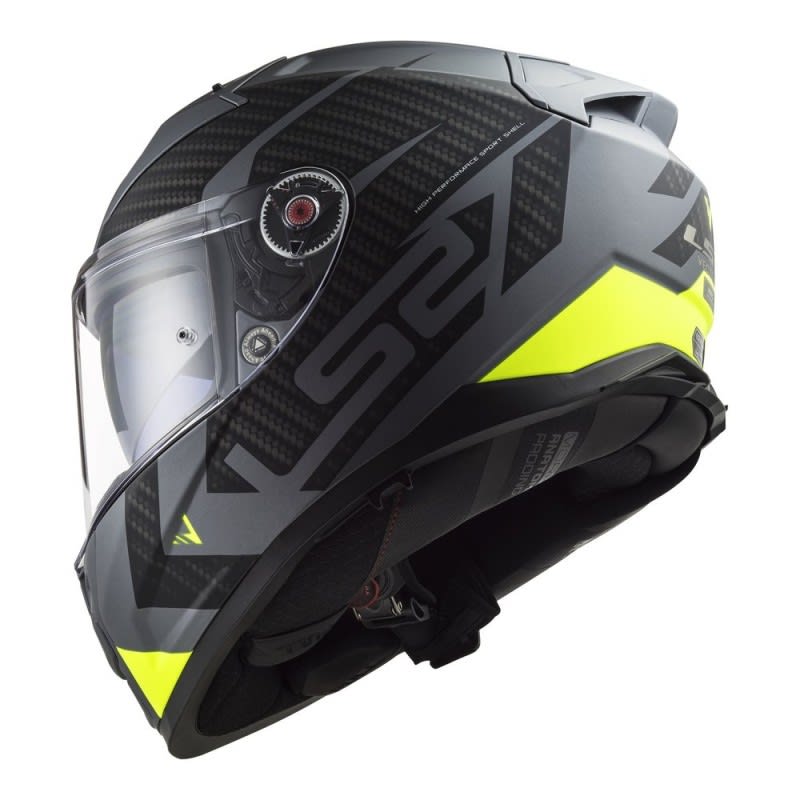 LS2 FF811 Vector II Helmet Splitter Matte Titanium/Hi-Vis Yellow