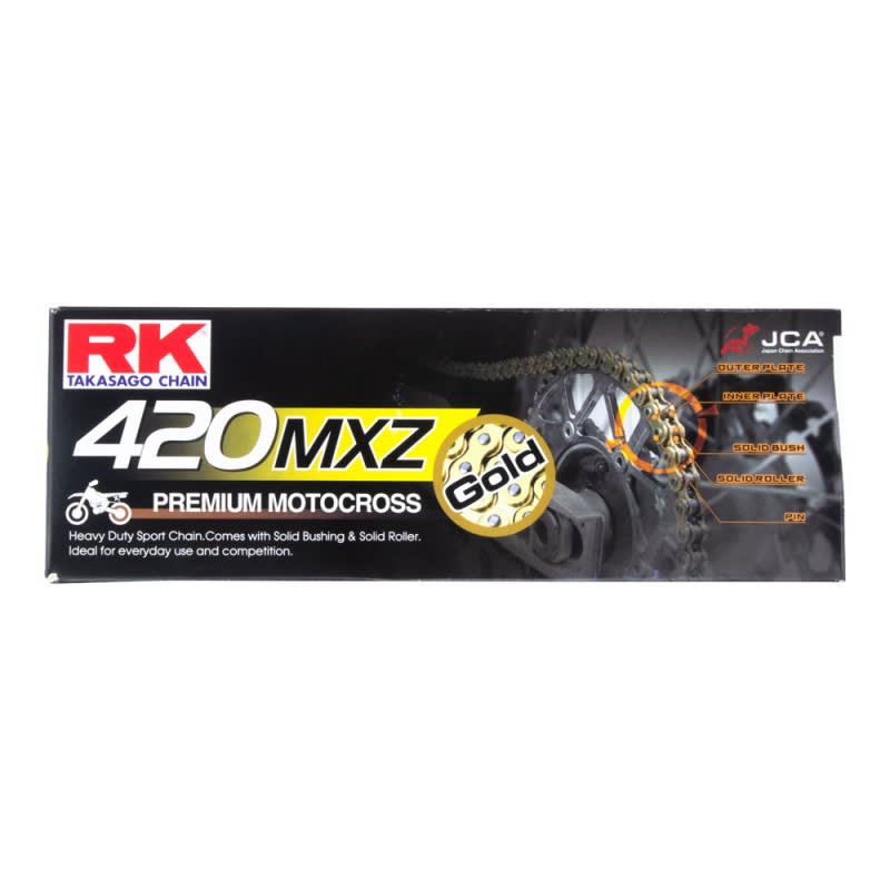 RK Heavy Duty Chain 420MXZ-120L Gold