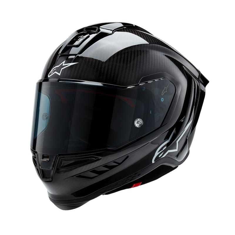 Alpinestars Supertech Sr10 Solid Helmet Black Carbon Matt And Gloss